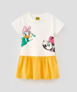 Minnie Short Sleeve T-Shirt Dress for Girls