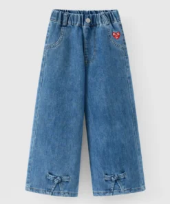 Rabity x ELLE Kids girls' long jeans - designed in Paris