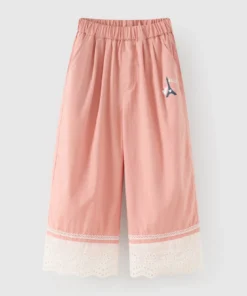 Rabity x ELLE Kids girls' khaki pants - designed in Paris