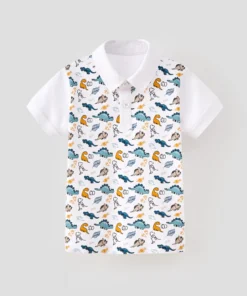 Boys' Dinosaur Polo Shirt