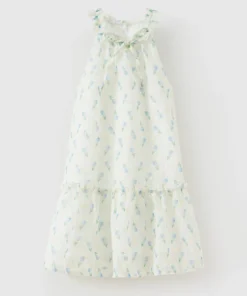 Rabity Vintage Sleeveless Chiffon Dress for Girls